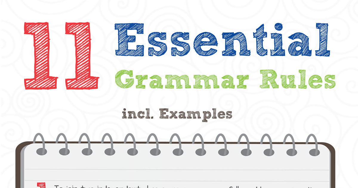 11 Essential Grammar Rules Incl Examples Infographic
