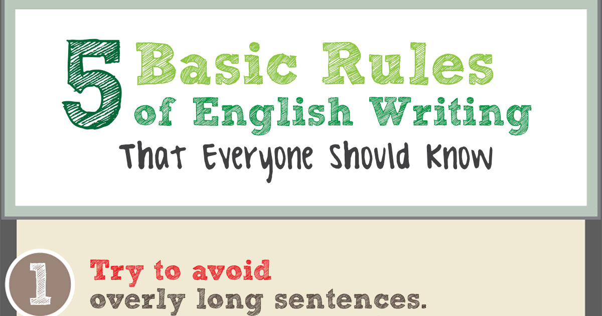 creative writing rules pdf